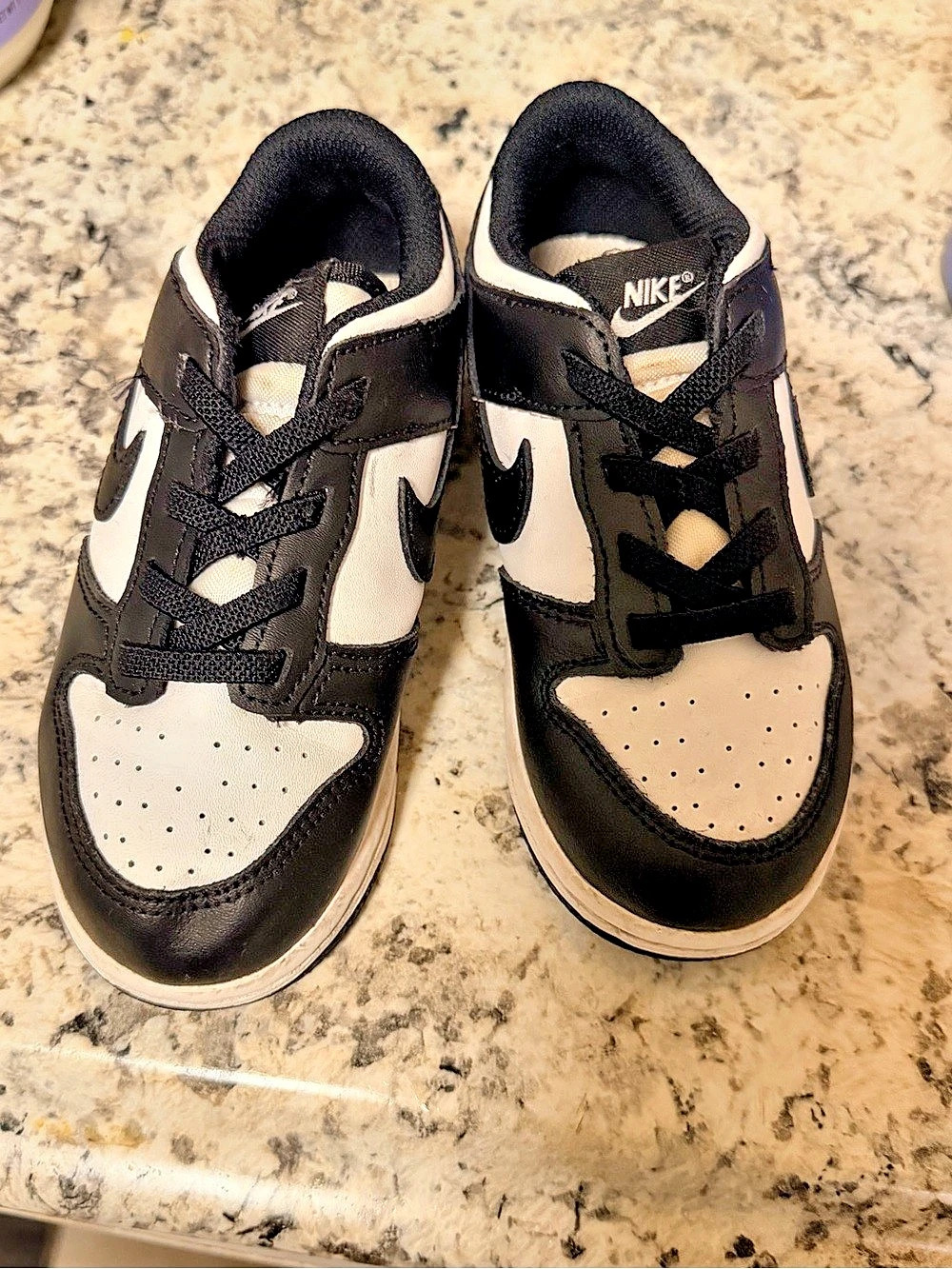 Nike Air Force 1 Black & White Baby US 10C